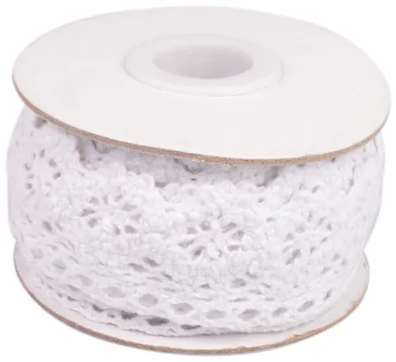 Infinity Hearts Renda/Fita de Renda Branca 26mm 2,5m