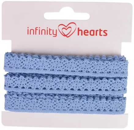 Infinity Hearts Fita de Renda Poliéster 11mm 05 Azul - 5m