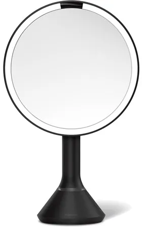 Espelho Sensor Simplehuman com controle de toque de brilho e configuração dupla de luz, preto