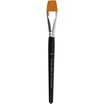 Pincéis Gold Line, C: 21 cm, L: 24 mm, plano, 6 unid./ 6 pac.