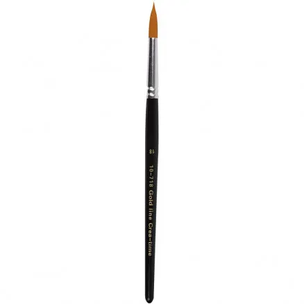 Pincéis Gold Line, C: 20 cm, L: 7 mm, redondo, 6 unid./ 6 pk.
